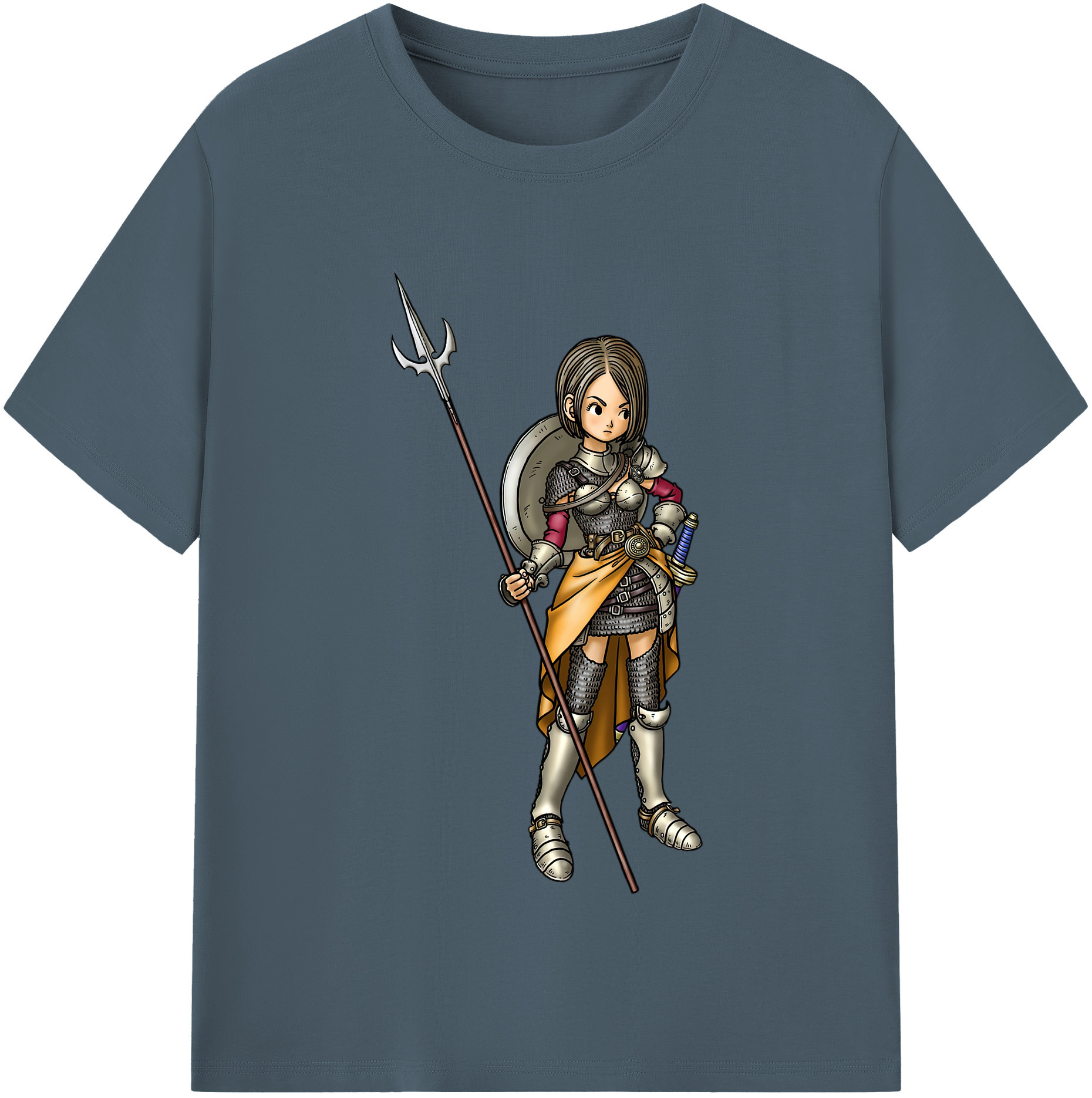 （画像用） ドラゴンクエスト Doragon Kuesuto Dragon Quest 綿100％半袖Tシャツ（フロントプリント）